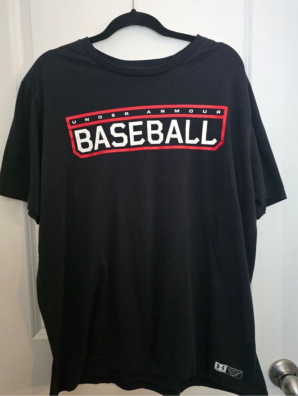 Under Armour Loose Fit Baseball T-Shirt 2XL HeatGear Black